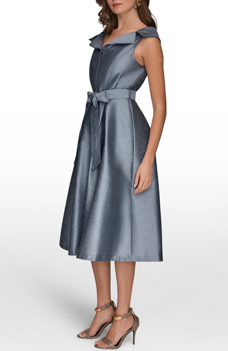 Donna Karan New York Fit & Flare Midi Dress, Alternate, color, Tempest