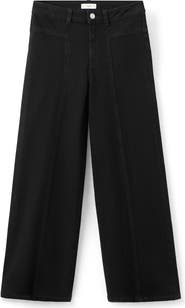 MANGO TEEN Seamed Wide Leg Jeans