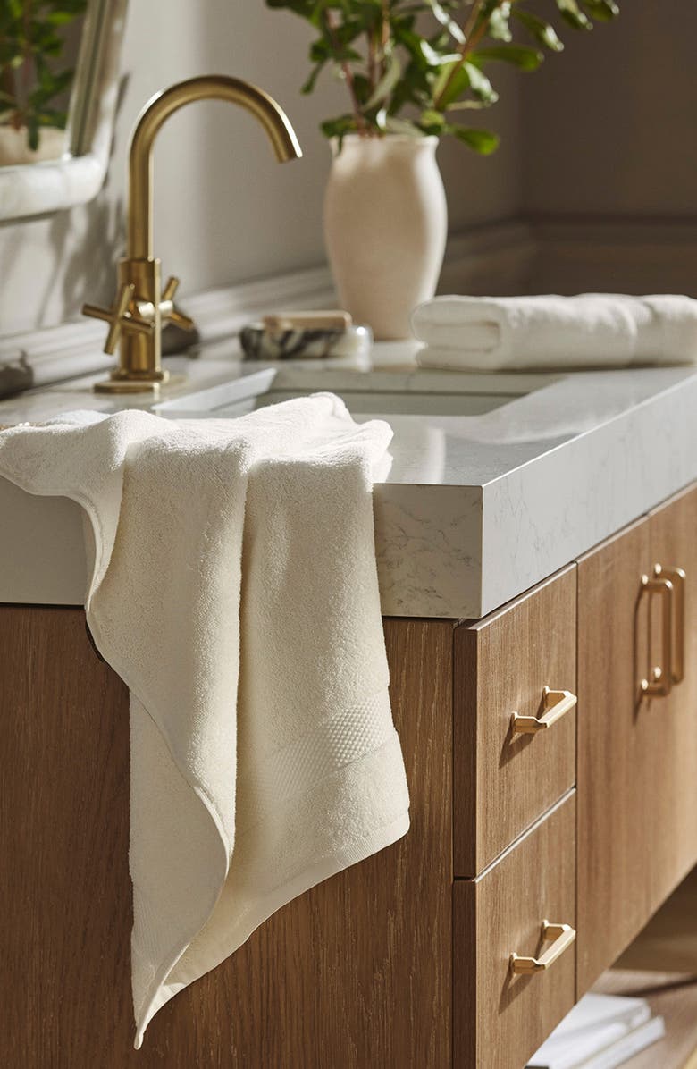 Boll & Branch Plush Bath Towel Set, Alternate, color, Cream