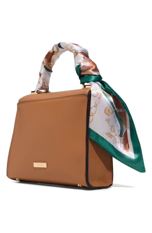 Aldo Larigodiaa Faux Leather Satchel In Brown