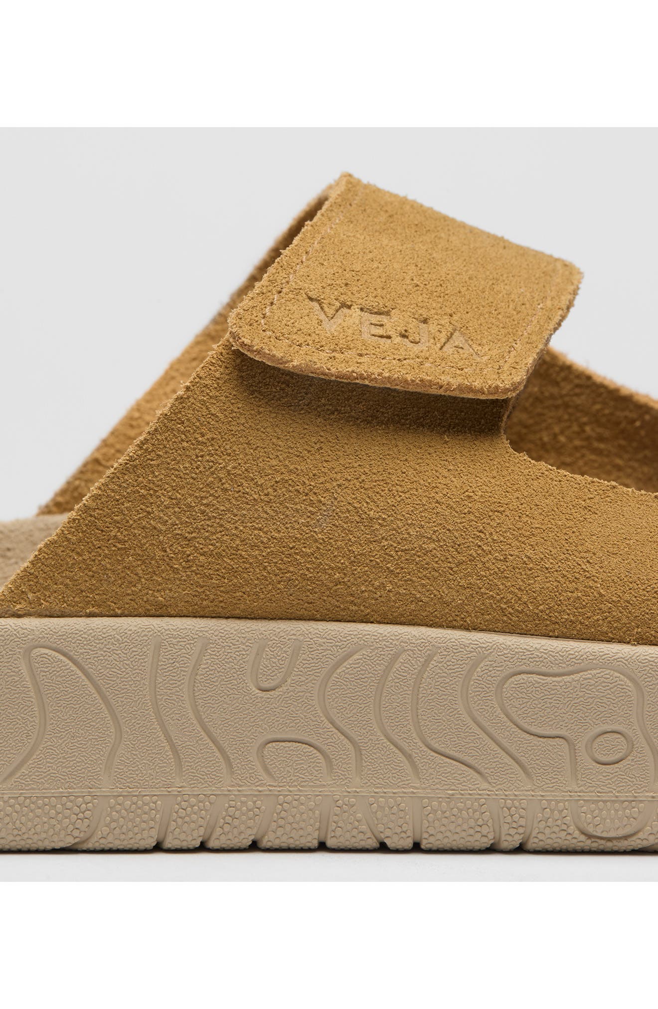Etna Slide Sandal, Alternate, color, OCRE ALMOND