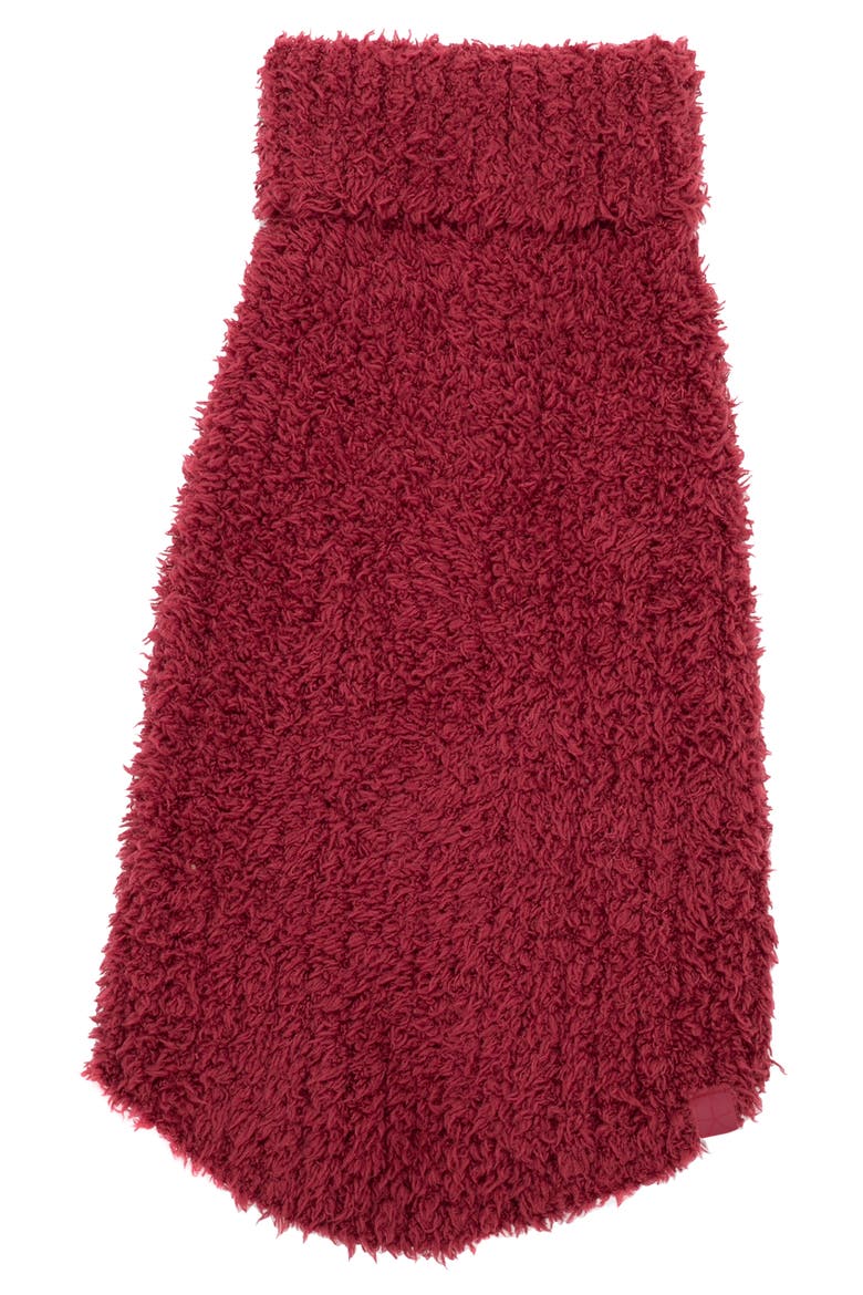 CozyChic™ Ribbed Dog Sweater, Alternate, color, CRANBERRY