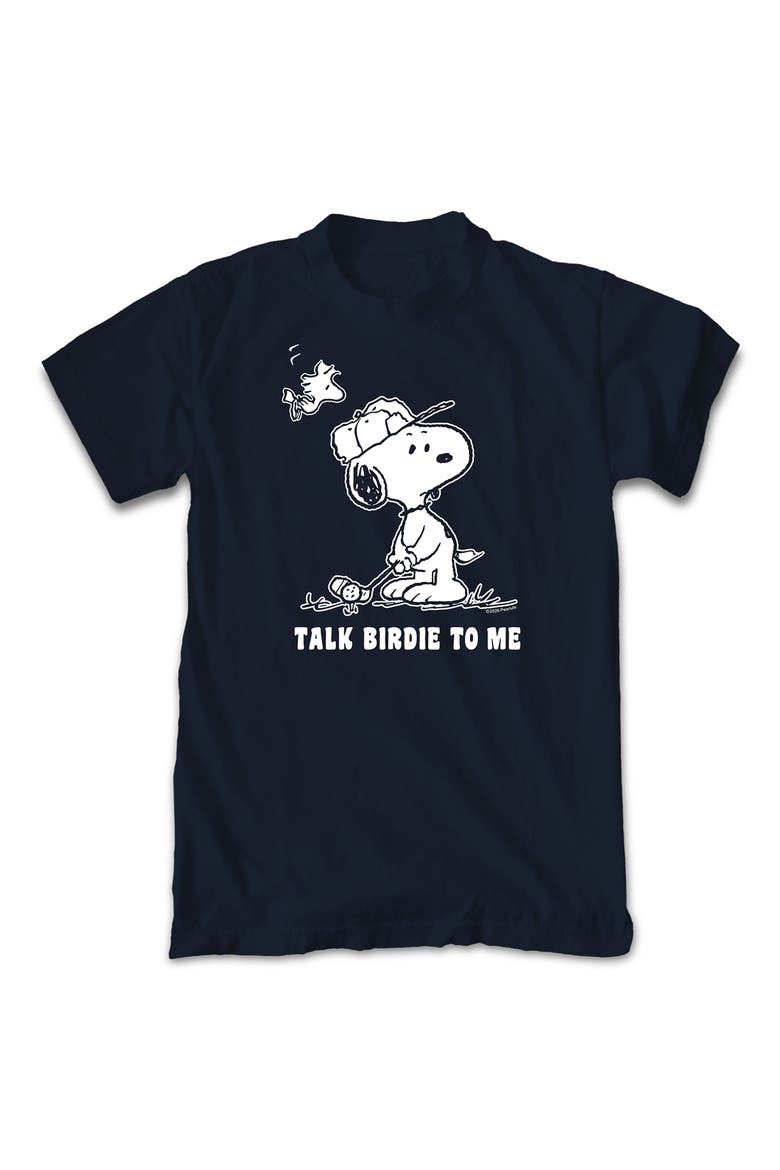 Birdie Talk Cotton Crew T-Shirt, Main, color, NAVY