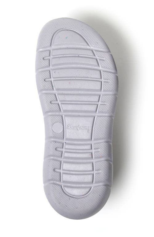 Dearfoams Powell Slide Sandal In Gray