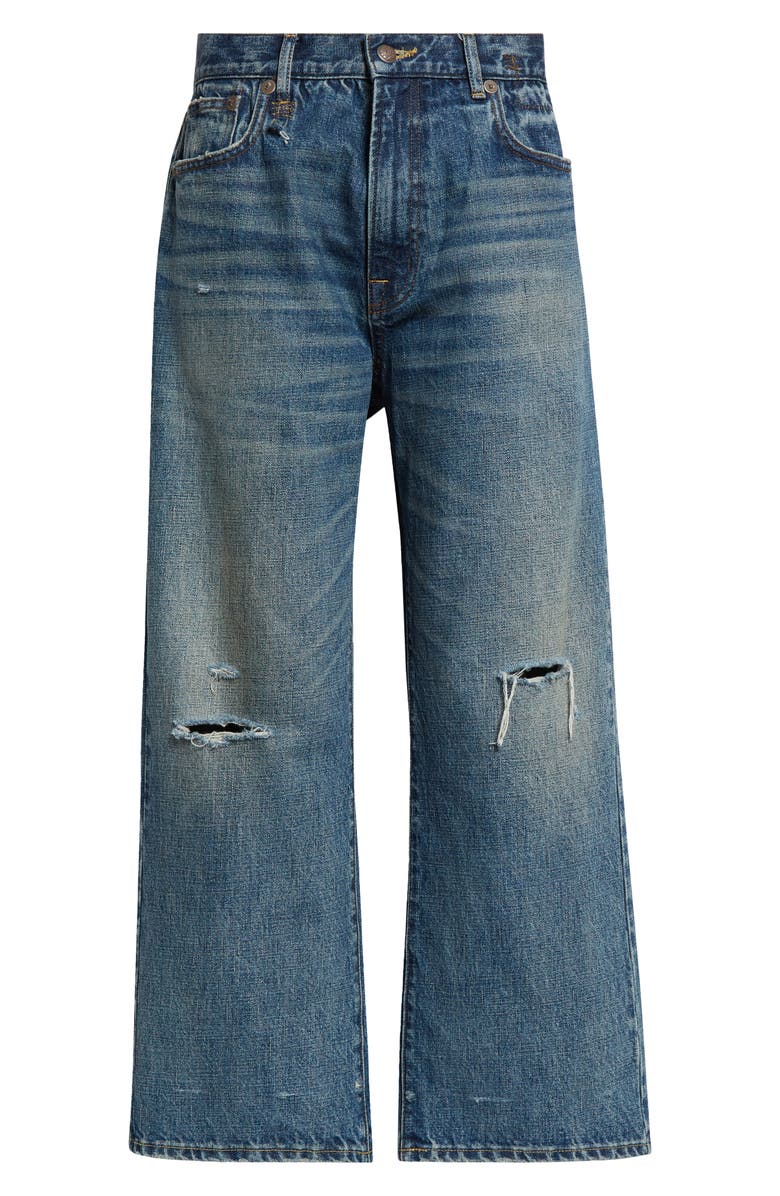 R13 Distressed Ex Boyfriend Jeans, Alternate, color,