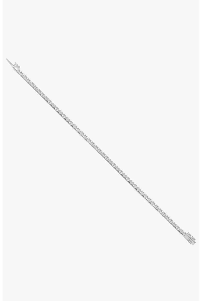 14K Gold Lab Diamonds 10 Carats The Classic Tennis Bracelet, Alternate, color, White Gold