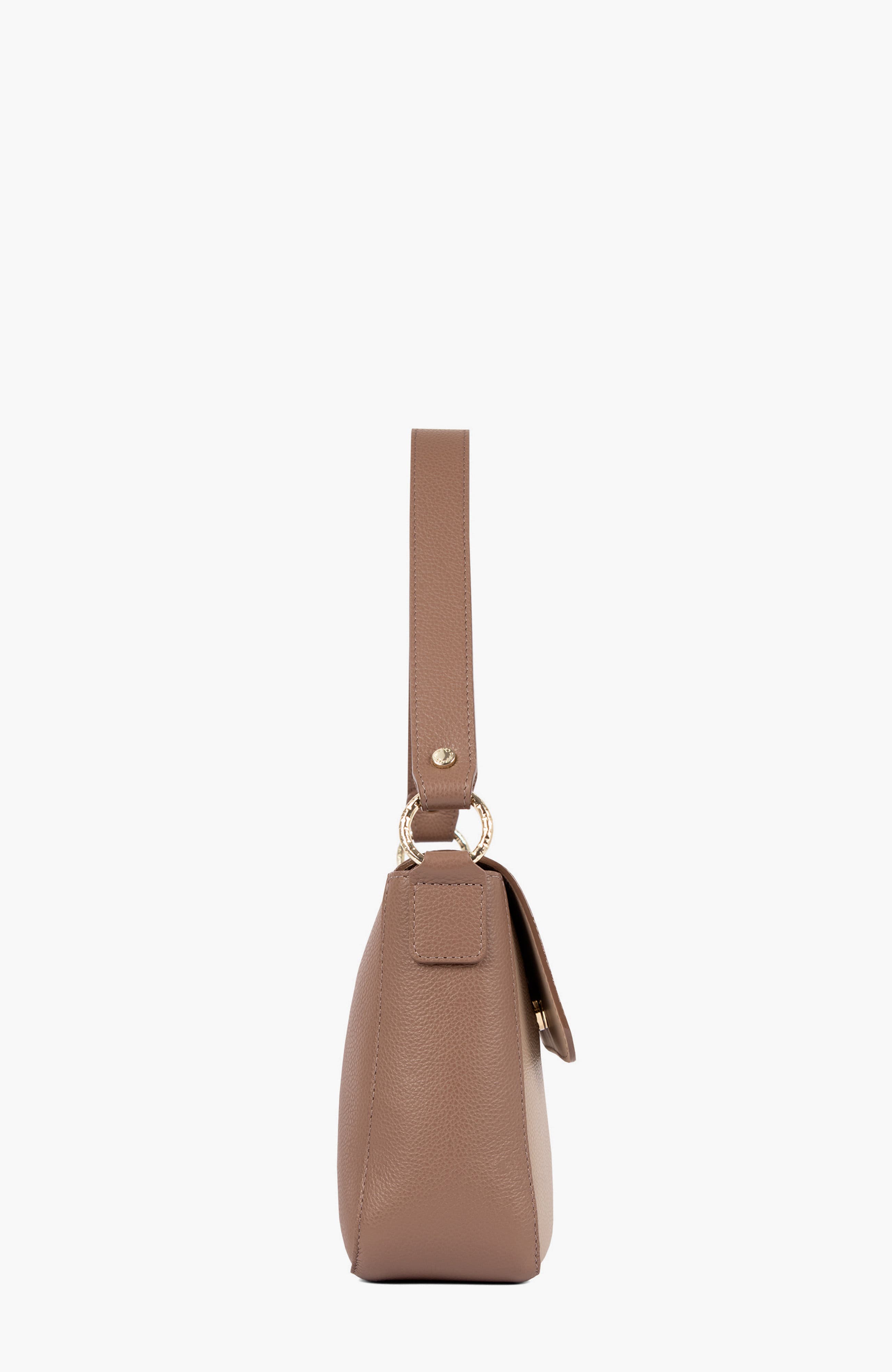 Signature CV By Cavalinho Leather Shoulder Bag 642, Alternate, color, Sand / Beige