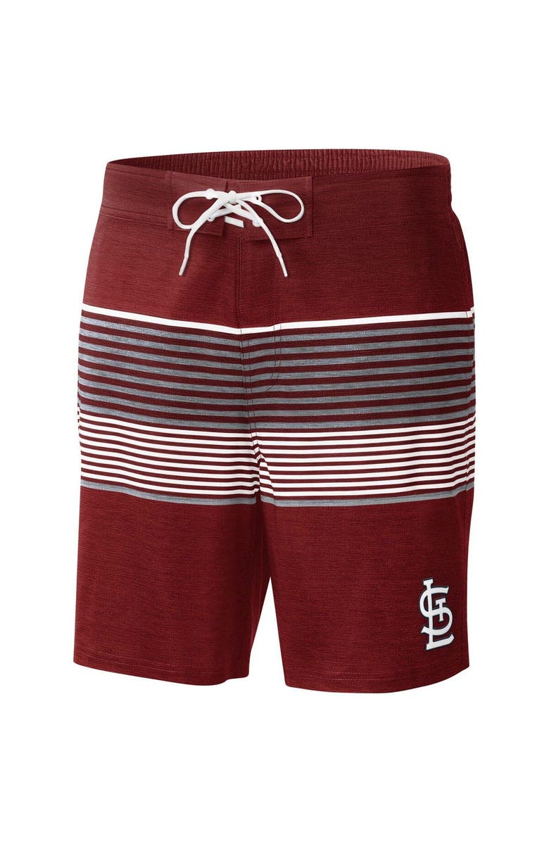 G-III SPORTS BY CARL BANKS Men's G-III Sports by Carl Banks Red St. Louis Cardinals Coastline Volley Swim Shorts, Alternate, color, Maroon