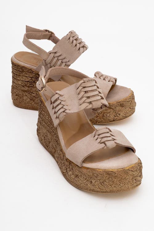 Forever & Always Shoes Olien Suede Leather Platform Espadrilles