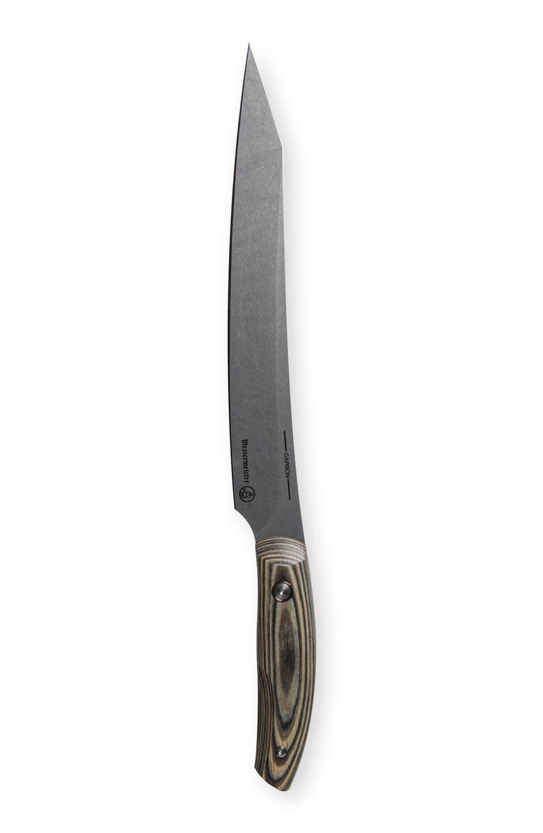 Messermeister Carbon Slicing Knife Fine Edge 9inches, Main, color, Carbon