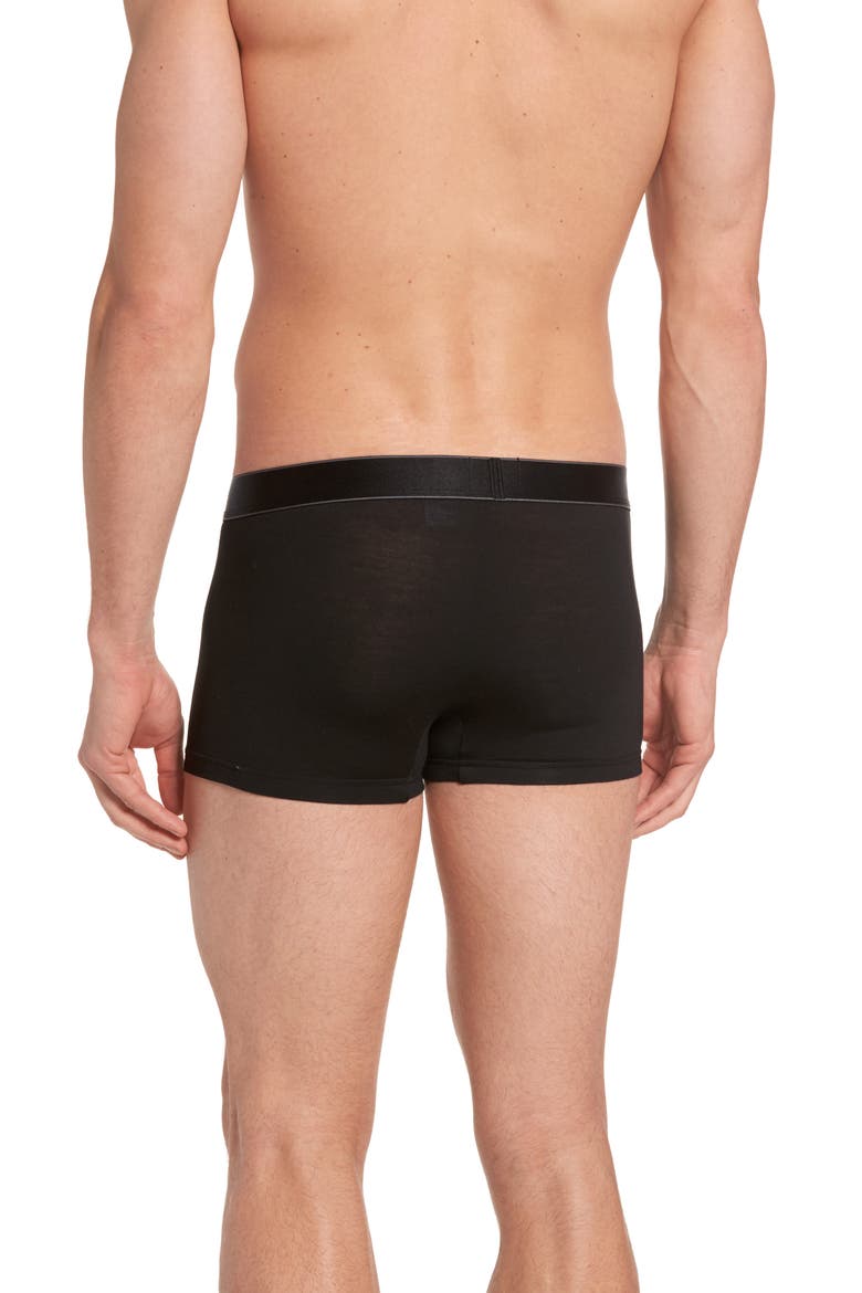 Modern Stretch Modal Trunks, Alternate, color, BLACK