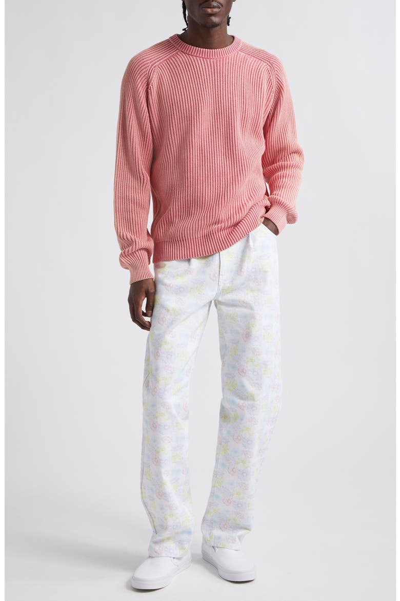 Noah Floral Print Pleated Straight Leg Jeans (Men) | Nordstromrack