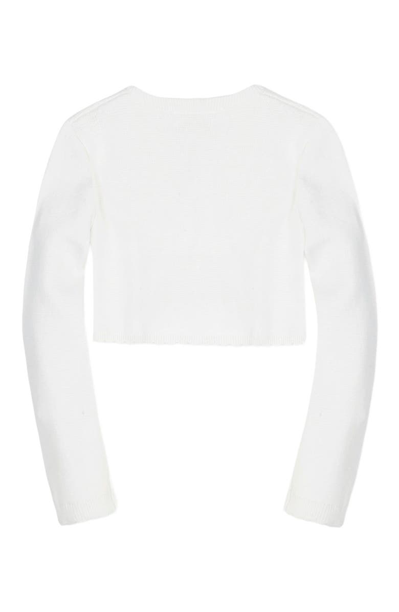 Hope & Henry Baby Girls' Organic Cropped Milano Cardigan, Infant, Alternate, color, 