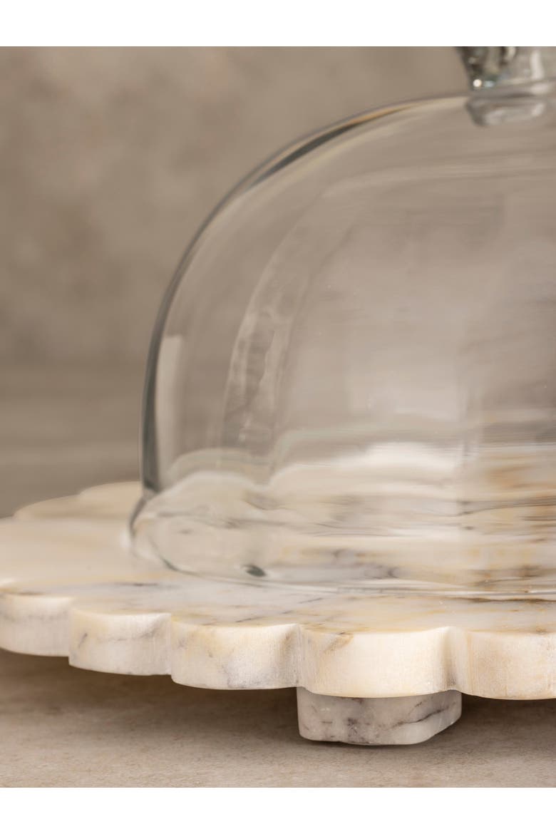 Kismet Marble Cloche Board, Alternate, color, Ivory