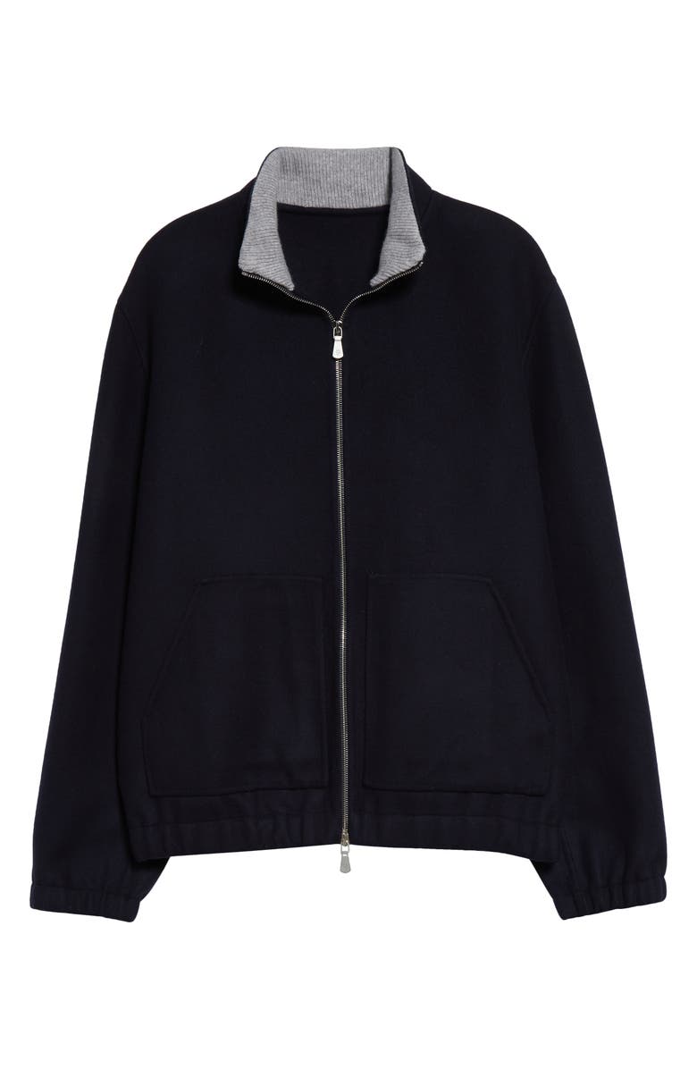 Eleventy Wool Double Face Jacket, Alternate, color, Navy Blue