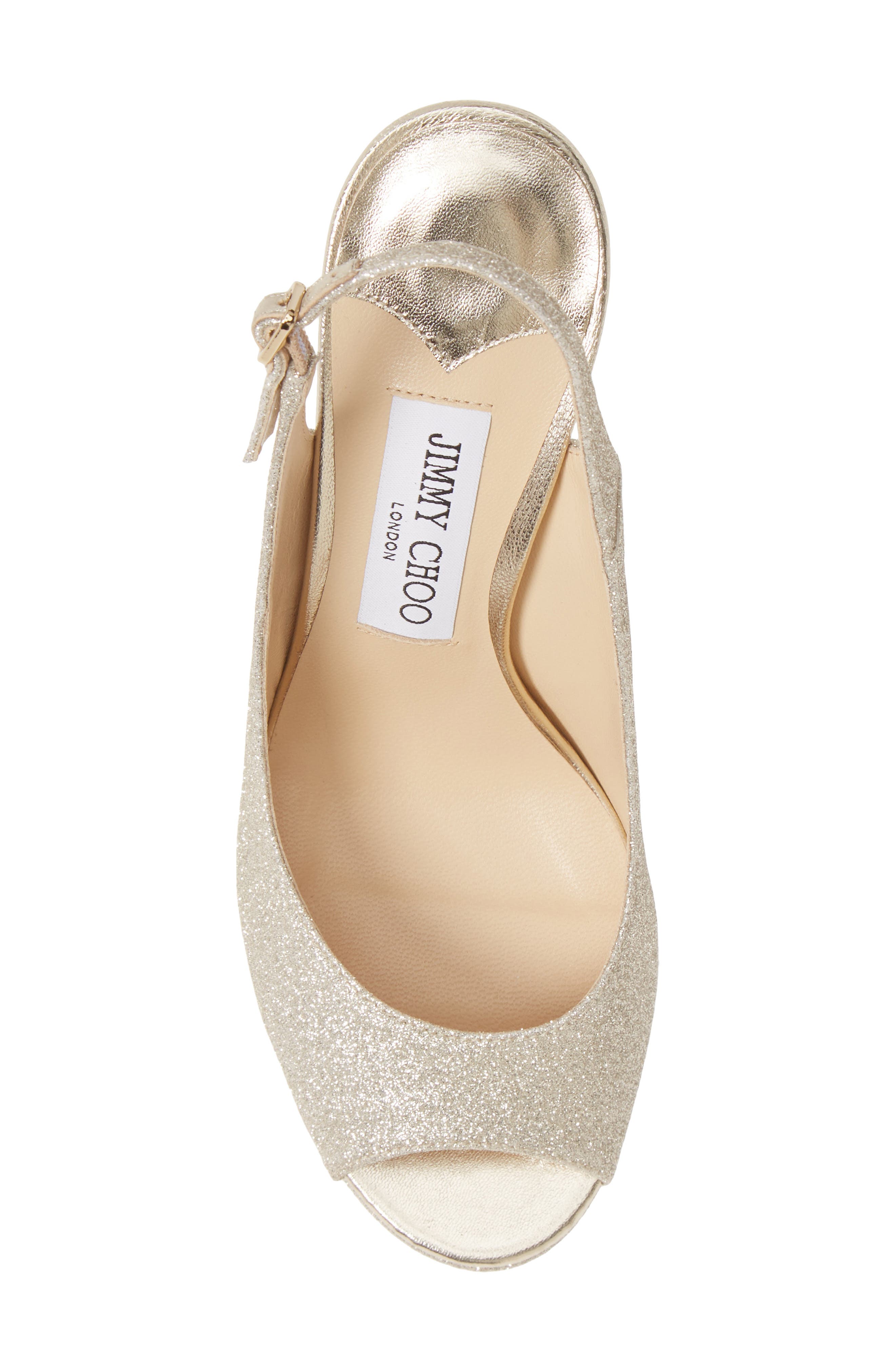 Jimmy Choo Nova Metallic Slingback Sandal, Alternate, color, 