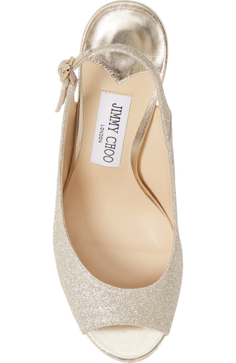 Jimmy Choo Nova Metallic Slingback Sandal, Alternate, color,
