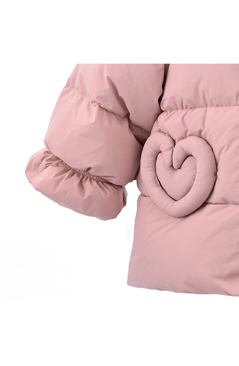 Mimi Tutu Glow Heart-Pocket Puffer Jacket, Alternate, color, Pink