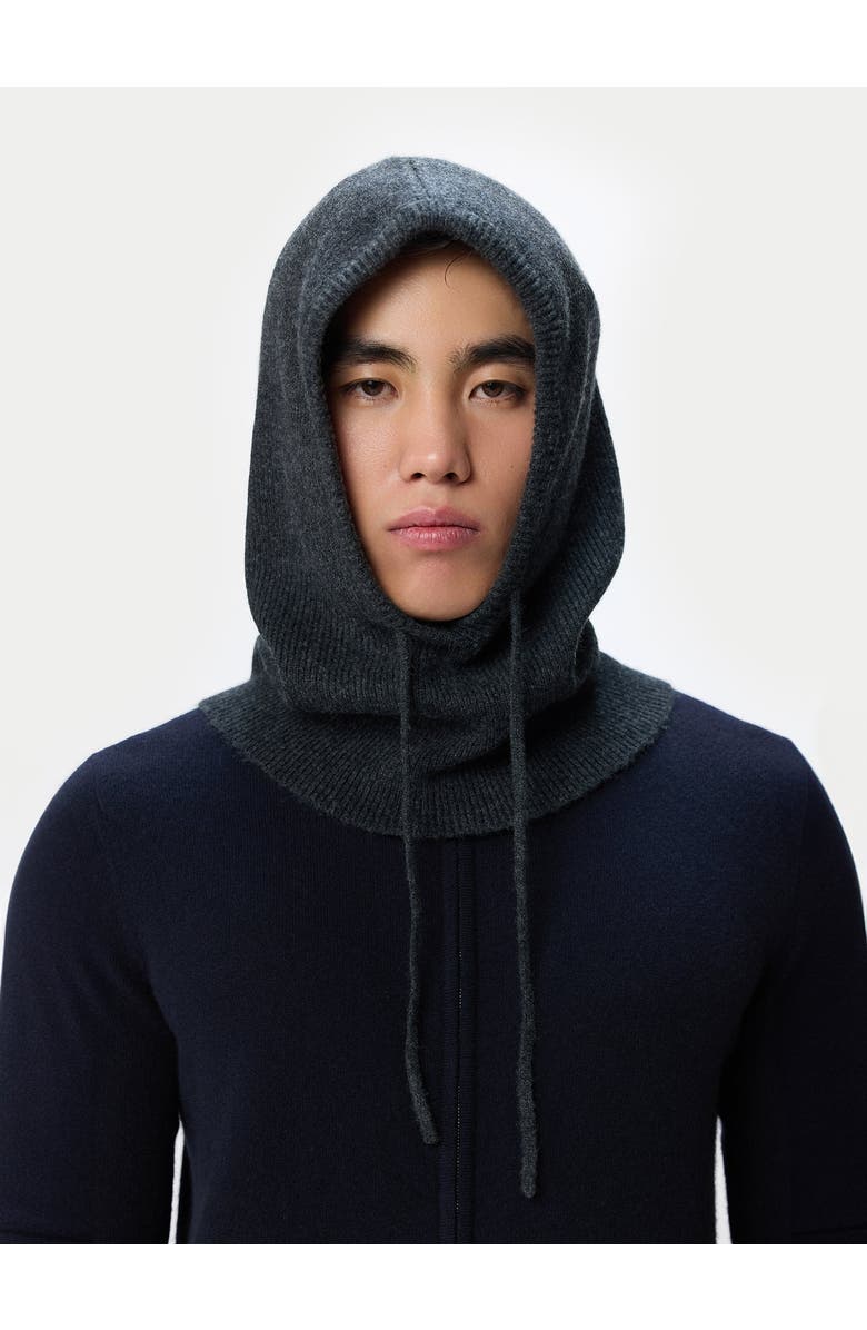 Gobi Cashmere Essential Cashmere Balaclava, Alternate, color, Charcoal