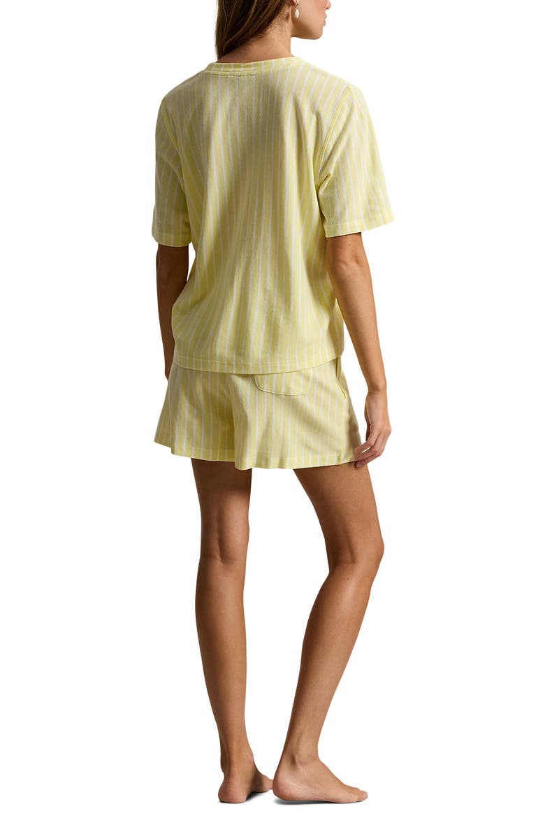Logo Pocket Cotton & Modal Short Pajamas, Alternate, color, LEMON VERBINA