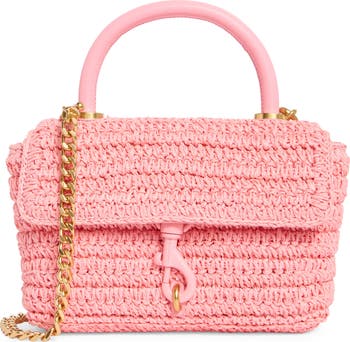 Edie Top Handle Straw Satchel