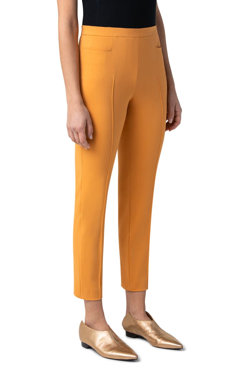 Akris punto Franca Techno Cotton Blend Ankle Pants, Alternate, color, 