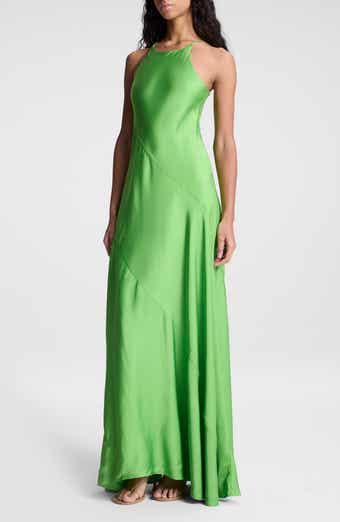 A.L.C. Sybil Bias Cut Satin Maxi Dress