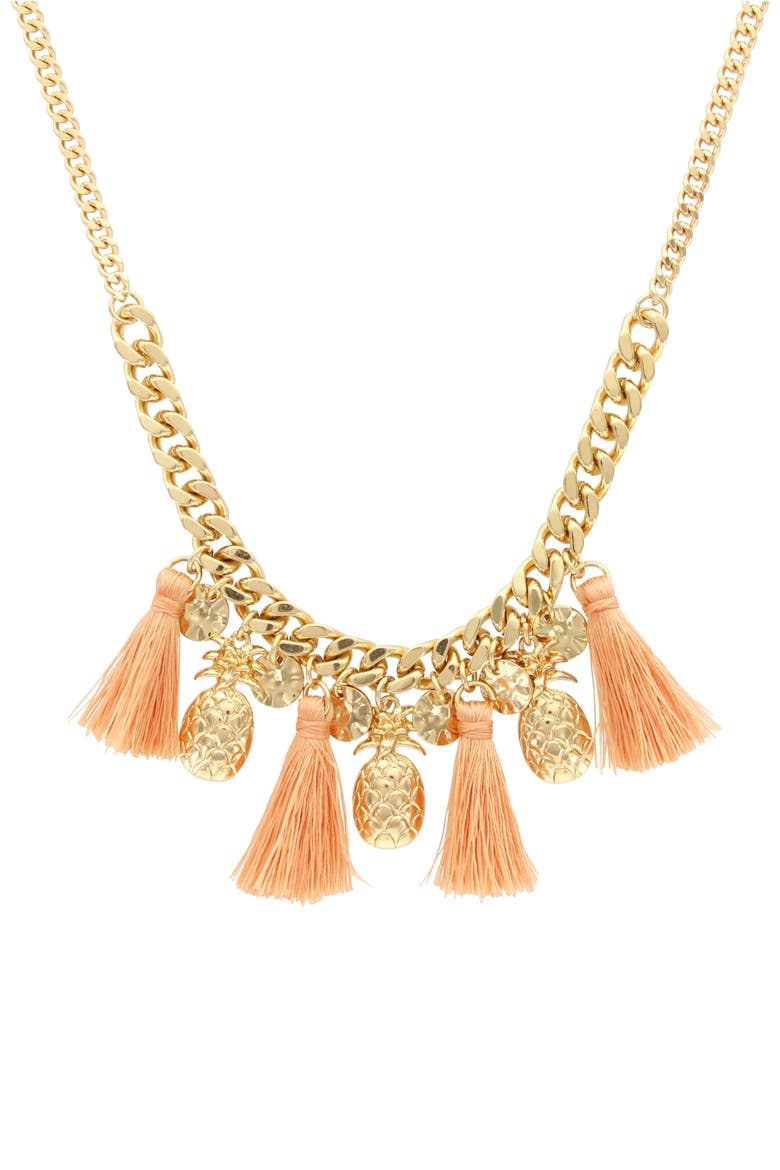 Mai Tai Necklace, Main, color, PEACH