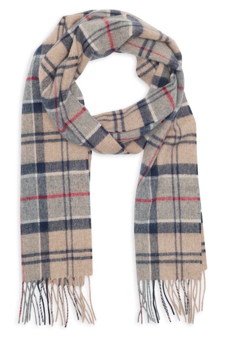 Tartan Wool & Cashmere Scarf, Main, color, DRESS TARTAN