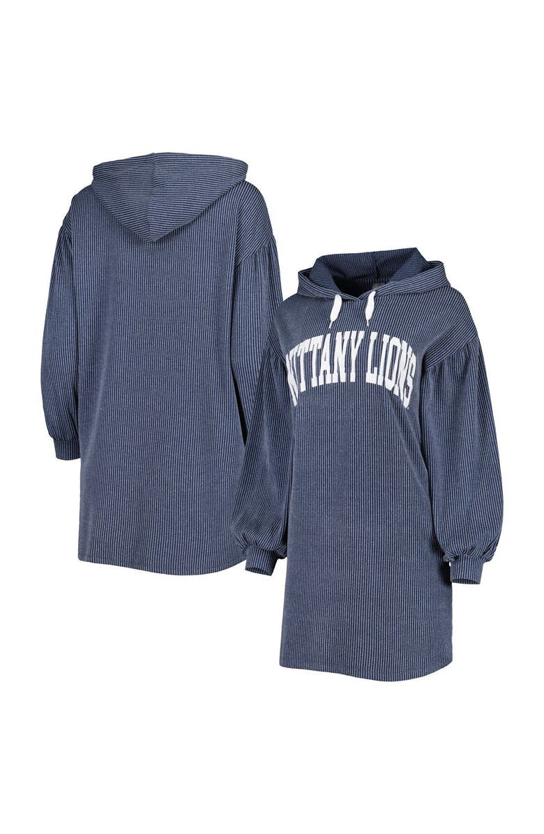 GAMEDAY COUTURE Women's Gameday Couture Navy Penn State Nittany Lions Game Winner Vintage Wash Tri-Blend Dress, Main, color,