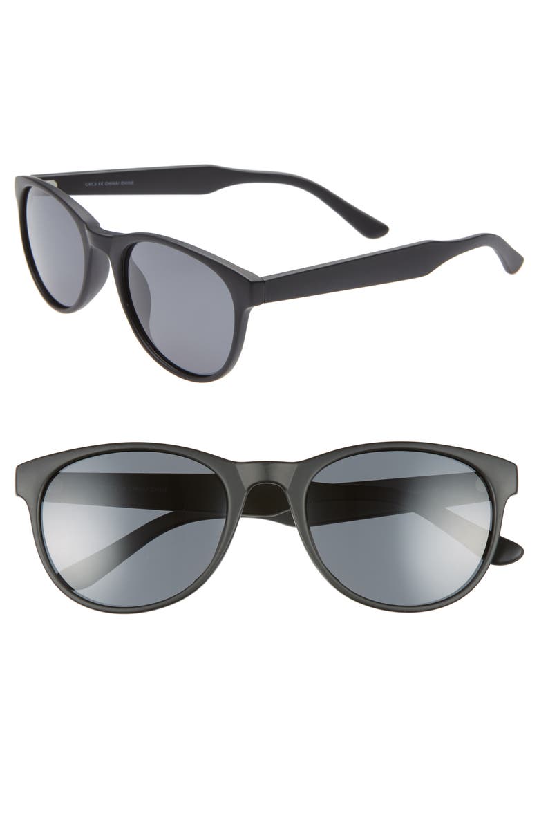 1901 Victor 54mm Polarized Round Sunglasses, Main, color,