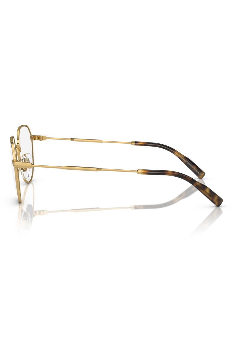 Dolce&Gabbana 52mm Phantos Optical Glasses, Alternate, color, Gold