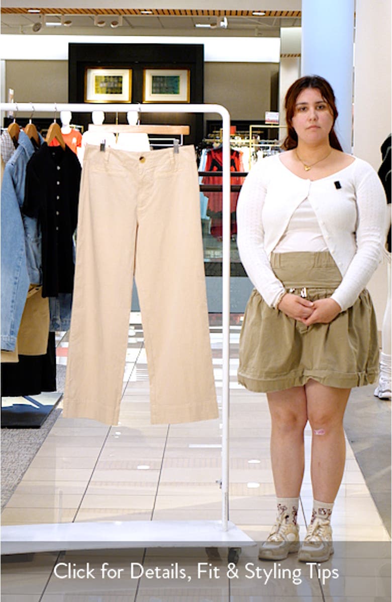 Stretch Cotton Twill Straight Leg Pants, sales video thumbnail