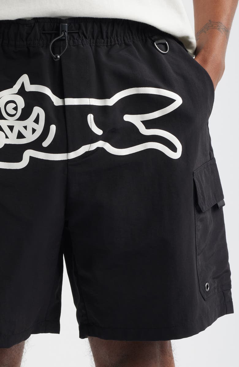 ICECREAM Breeze Cargo Shorts, Alternate, color, Black