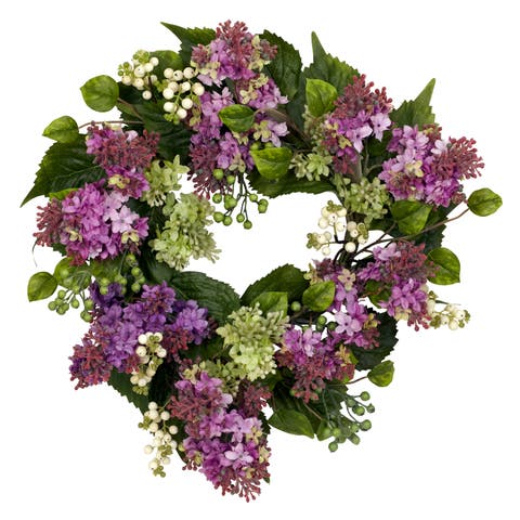 20-in Hanel Lilac Wreath