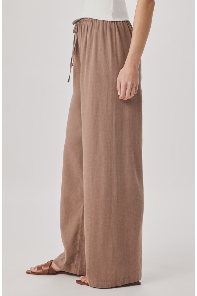 Valerie Drawstring Pants, Alternate, color, WICKER BROWN