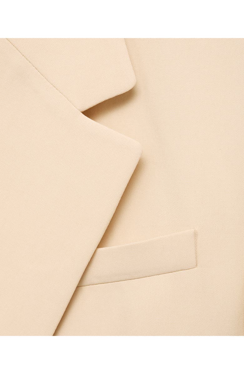 MANGO Suki Double Breasted Blazer, Alternate, color, Yellow