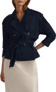 Favorite Daughter The Cropped Charles Denim Trench Coat