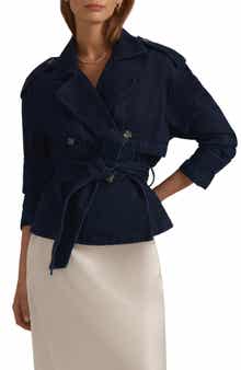 Favorite Daughter The Cropped Charles Denim Trench Coat