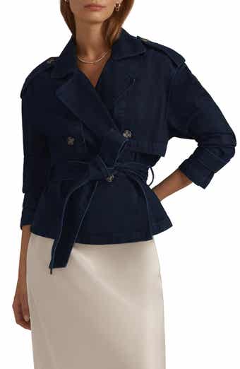 Favorite Daughter The Cropped Charles Denim Trench Coat