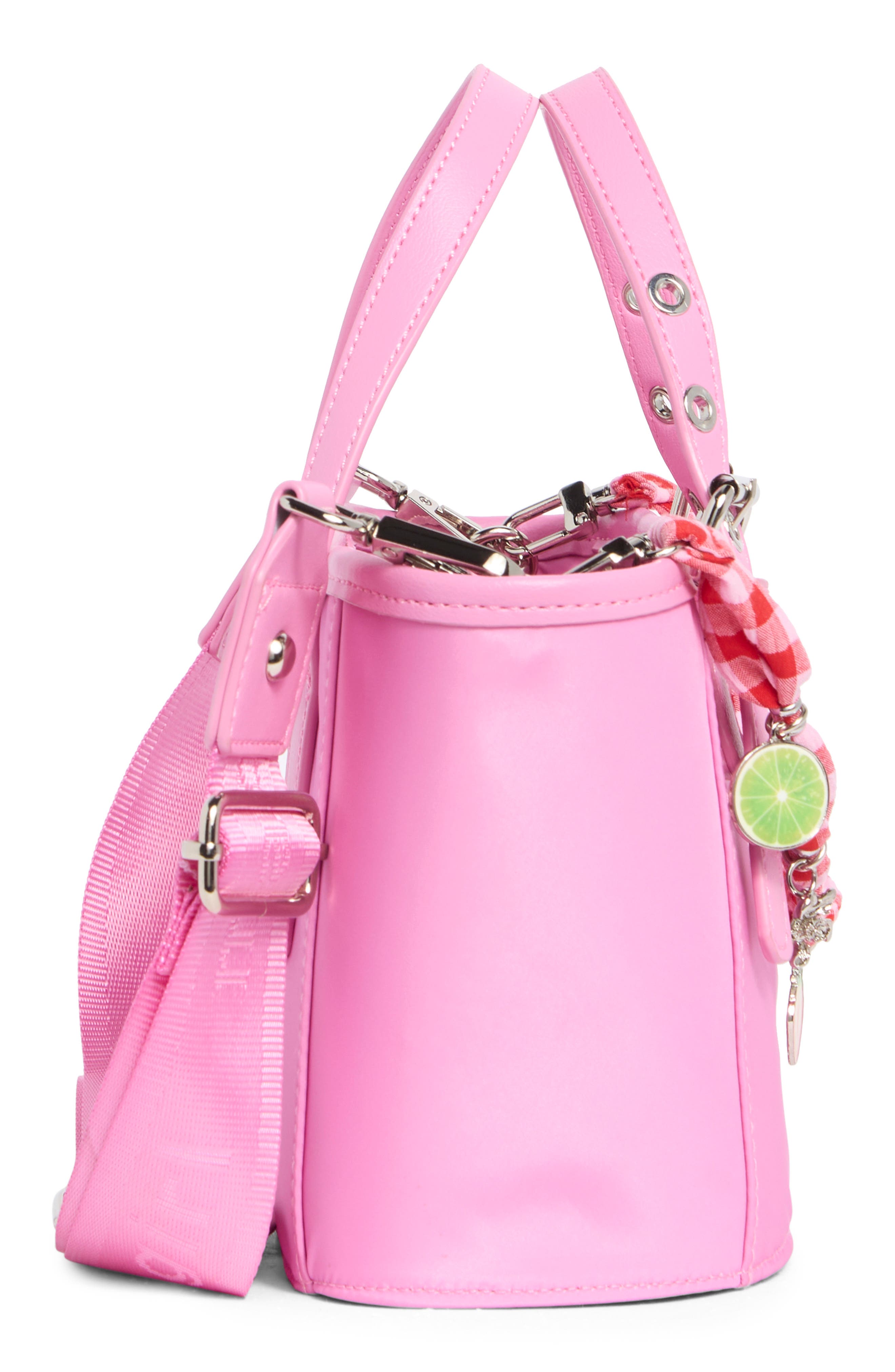 Bandanna Charm Mini Tote Bag, Alternate, color, ORCHID