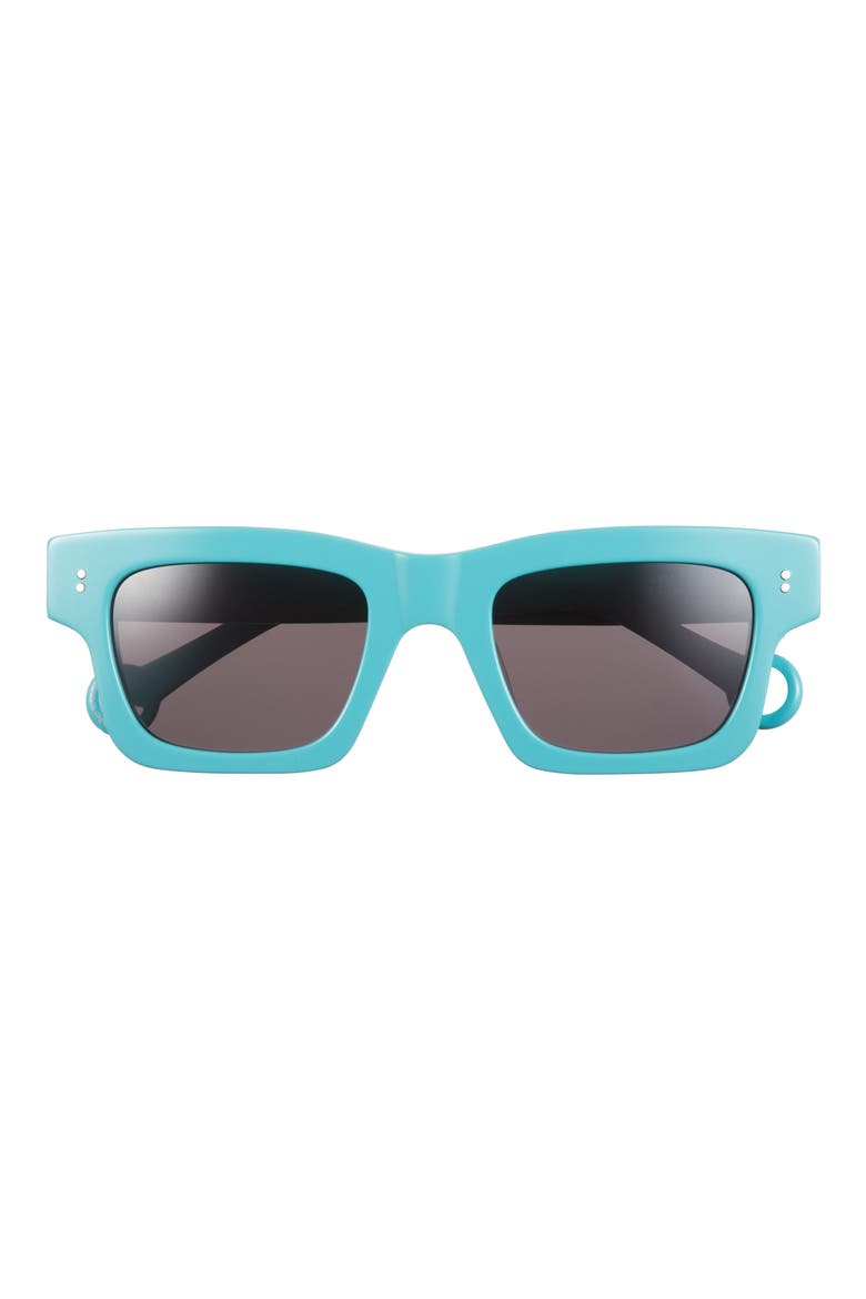 Rectangular Sunglasses, Main, color, TURQUOISE
