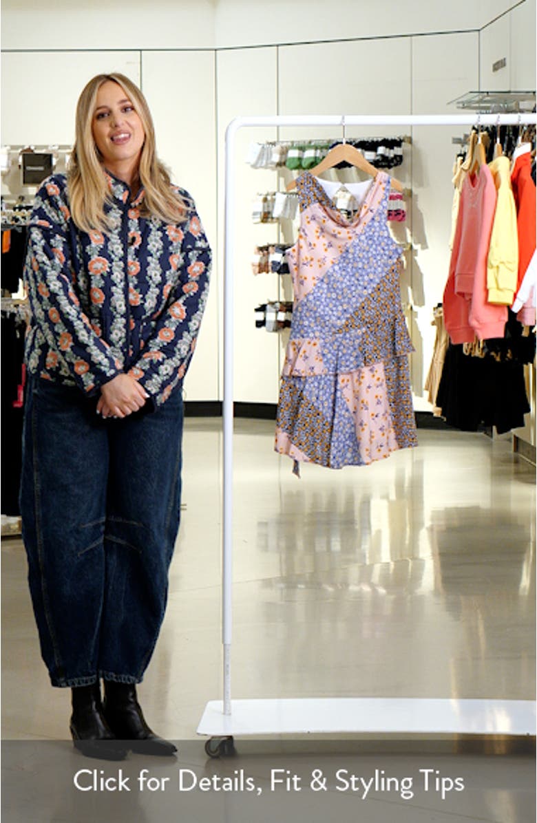 Kids' Ruffle Cowl Neck Dress, sales video thumbnail