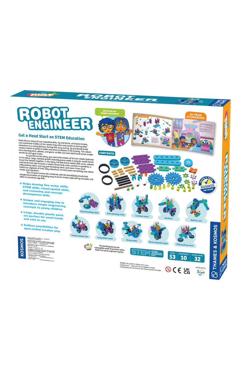 Thames & Kosmos Kids First Robot Factory Engineer Kit, Alternate, color,