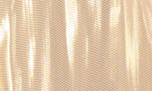 Ramy Brook Andi Metallic Silk Short Sleeve Gown