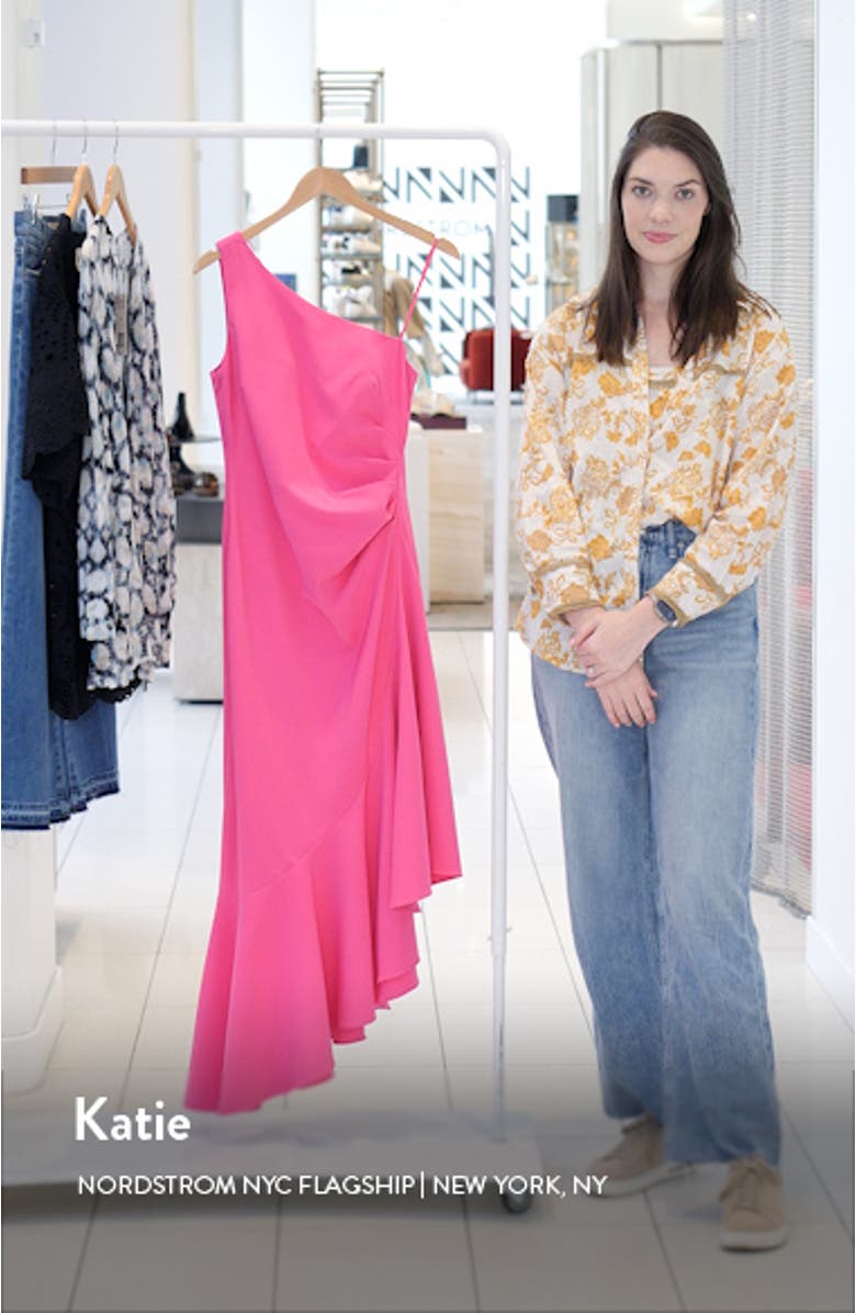 One-Shoulder Midi Cocktail Dress, sales video thumbnail