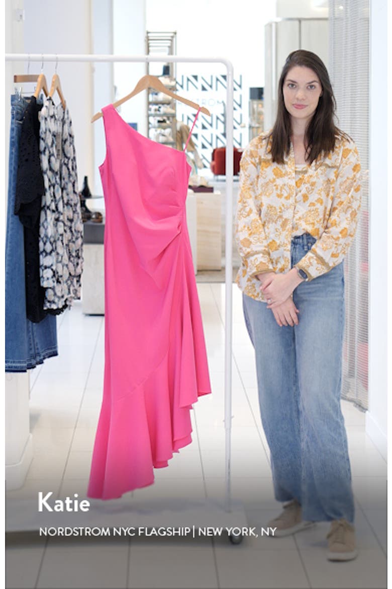 One-Shoulder Midi Cocktail Dress video