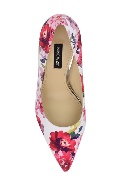Nine West Fresh Pointed Toe Pump In Medium Pink