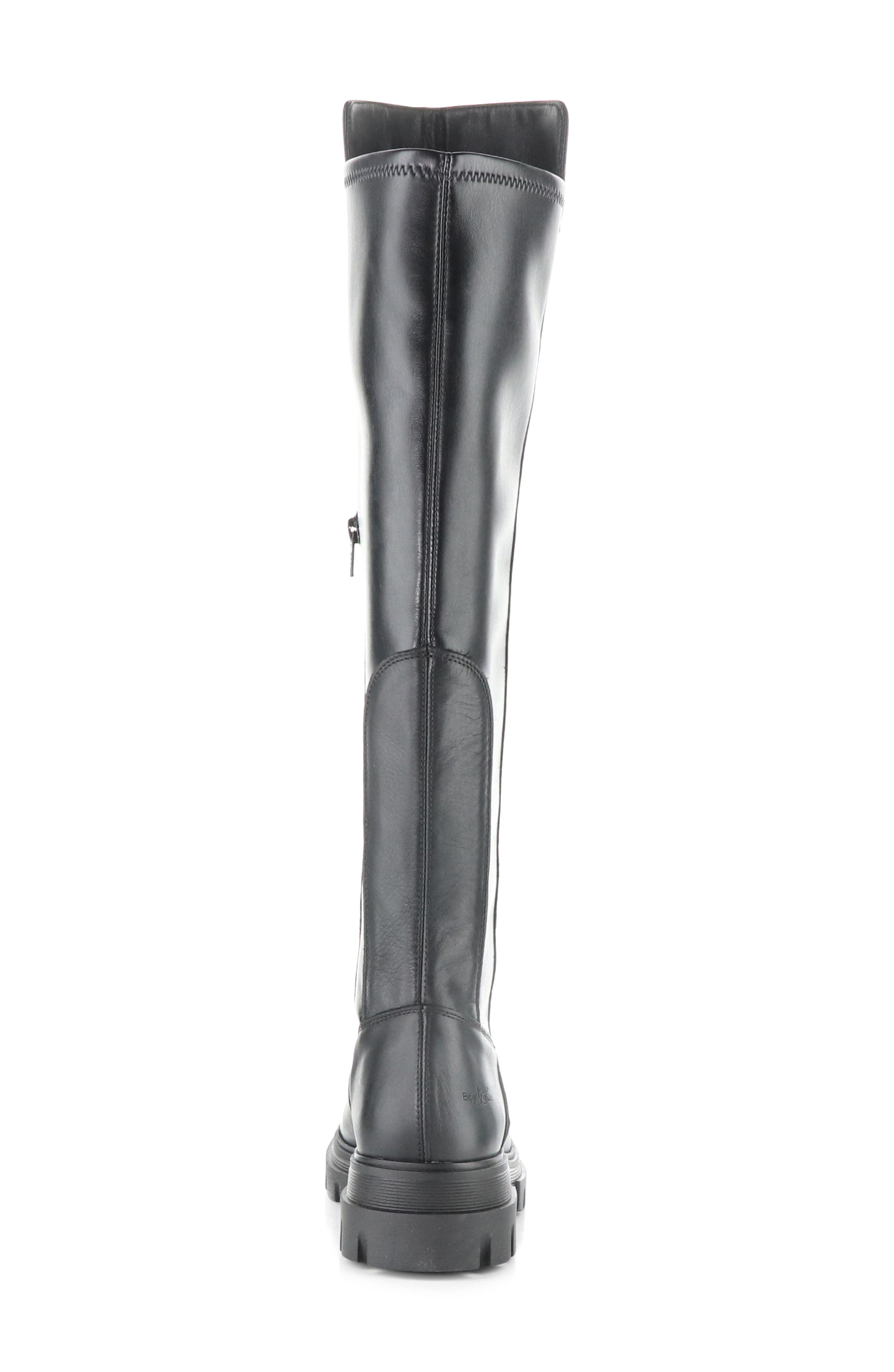 Bos. & Co. Fifth Waterproof Knee High Boot, Alternate, color, Black Feel/ Nappa Stretch