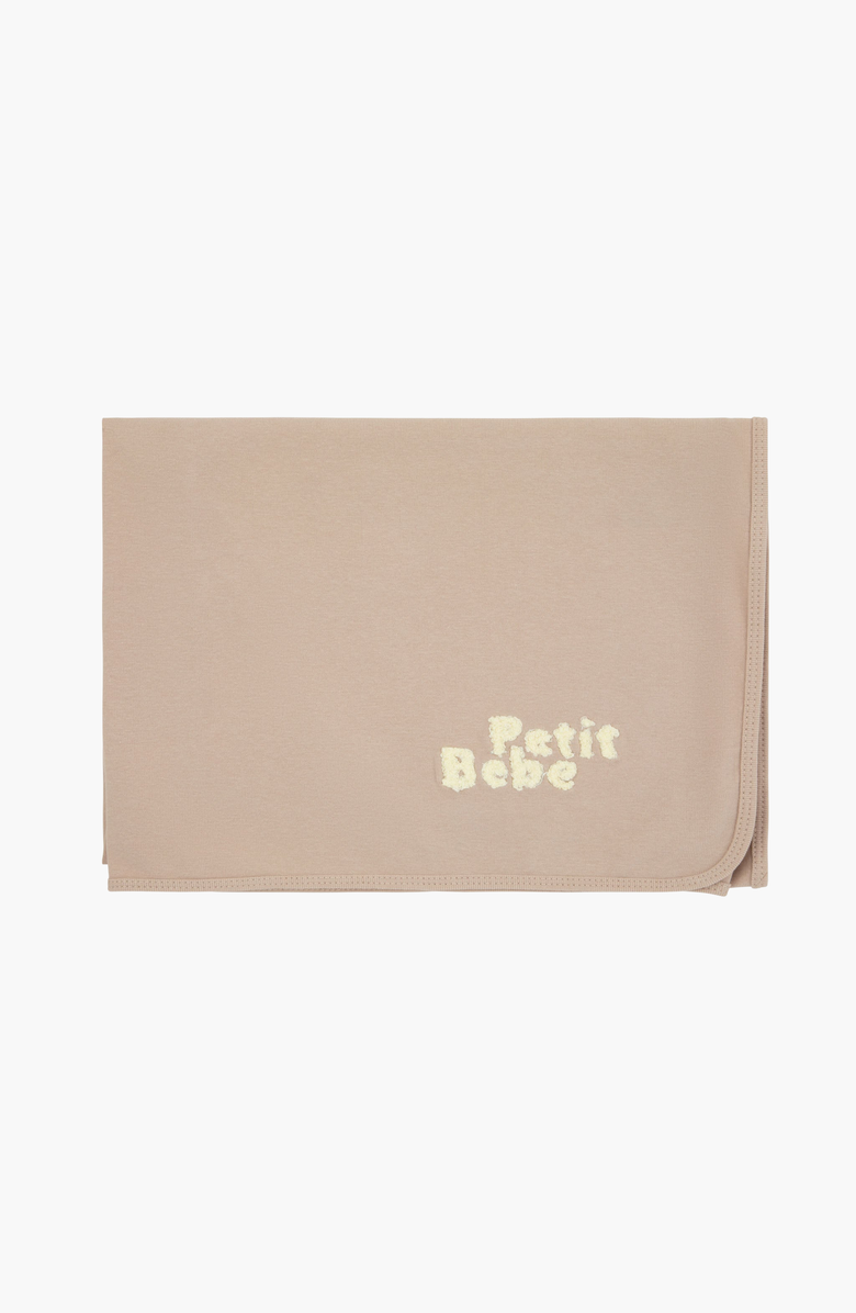 NoggiWear Terry Words Blanket, Main, color, Tan